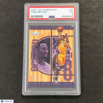 2001 Upper Deck Hardcourt Kobe Bryant #37 PSA 3