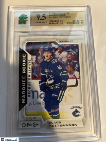 2018-19 O-Pee-Chee Elias Pettersson Rookie MNT 9.5