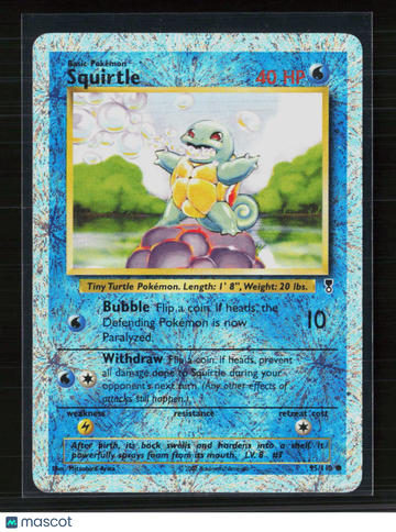 2002 Legendary Collection Squirtle Reverse Holo #95/110