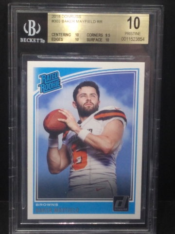 Baker Mayfield Donruss RR BGS 10