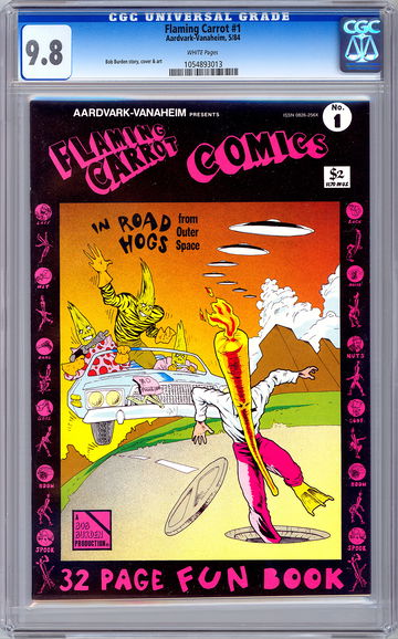 FLAMING CARROT #1 CGC 9.8 *BOB BURDEN STORY & ART* UNDERGROUND CLASSIC 1984