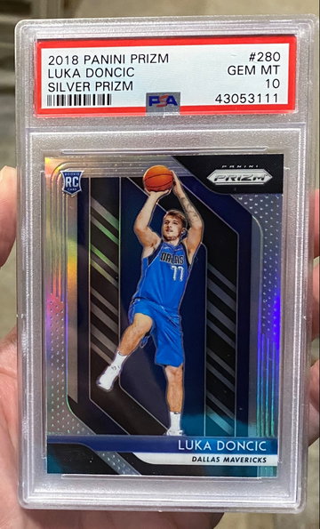 2018 Luka Silver Prizm psa 10