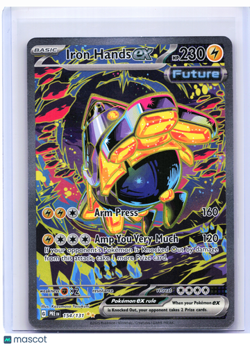 Prismatic Evolutions Iron Hands ex Holo Special Illustration Rare #154/131