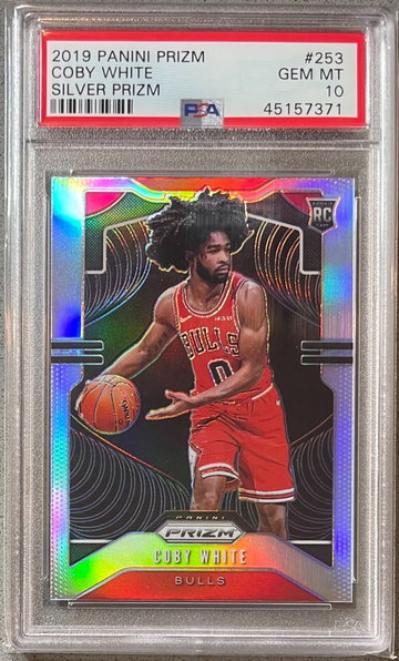 2019-20 Prizm Silver Coby White PSA 10