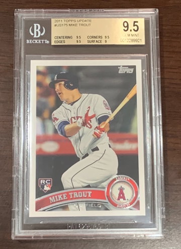 2011 Topps Update Mike Trout BGS 9.5