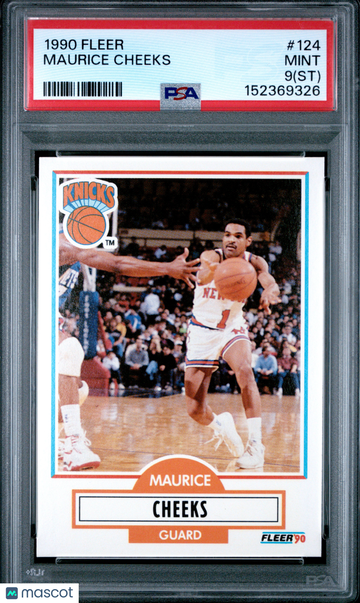 1990 Fleer Maurice Cheeks #124 PSA 9