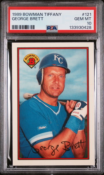 1989 Bowman Tiffany George Brett #121 /6000 PSA 10
