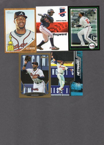 Jason Heyward Baseball Card Lot (24) - Rookie RC, Inserts, Nice Variety