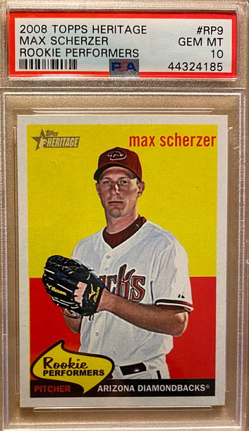 2008 Topps Heritage Max Scherzer PSA 10