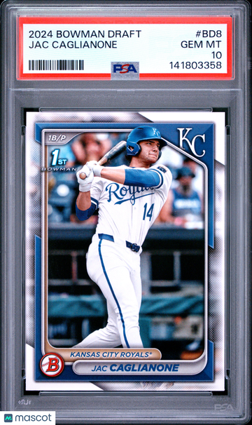 2024 Bowman Draft Jac Caglianone #BD8 PSA 10