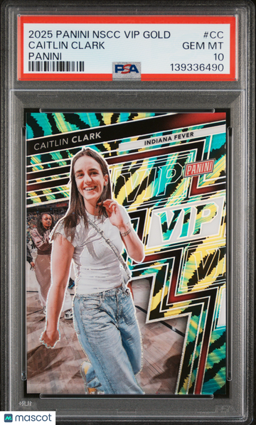 2025 Panini National Sports Collectors Convention Vip Gold Caitlin Clark #CC PSA 10