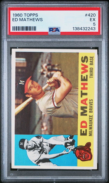 1960 Topps Eddie Mathews #420 PSA 5