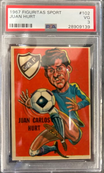 1967 Figuritas Sport Juan Hurt PSA 3