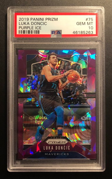 Luka Doncic 2019 Panini Purple Ice Prizm /149 PSA 10