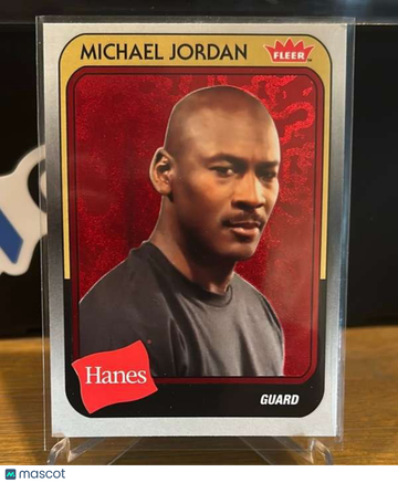 2018-19 Fleer Hanes Michael Jordan 30th Anniversary - Red Foil Michael Jordan #MJ-26