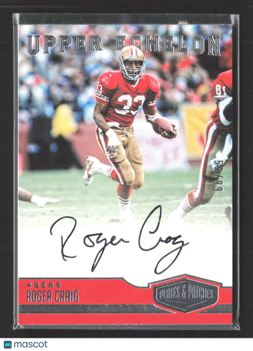 2017 Panini Plates & Patches Upper Echelon Roger Craig #5 /99