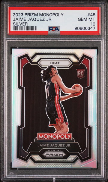 2023 PANINI JAIME JAQUEZ JR. PRIZM MONOPOLY SILVER #48 PSA 10