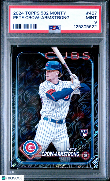 2024 Topps 582 Montgomery Set Pete Crow-Armstrong #407 PSA 9