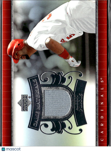 Albert Pujols 2007 Upper Deck Series 2 Game Materials Memorabilia Game Used Jersey St. Louis Cardinals