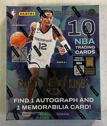 2022-23 PANINI COURT KINGS BASKETBALL HOBBY BOX - 2 AUTO/MEM HITS PER BOX - SUPPORT A LOCAL CARD SHOP!