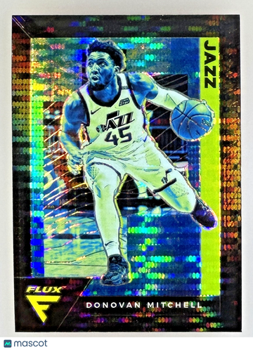 2020-21 Panini Flux Donovan Mitchell #169 Pulsar Prizm Parallel/Variety Base Set