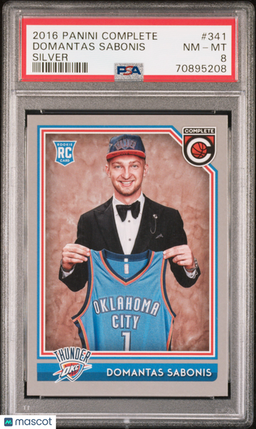 2016 Panini Complete Domantas Sabonis #341 Silver PSA 8