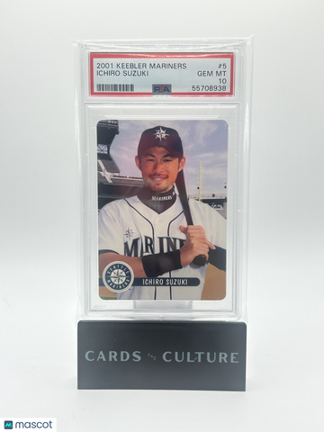 2001 Keebler Mariners Ichiro Suzuki #5 PSA 10