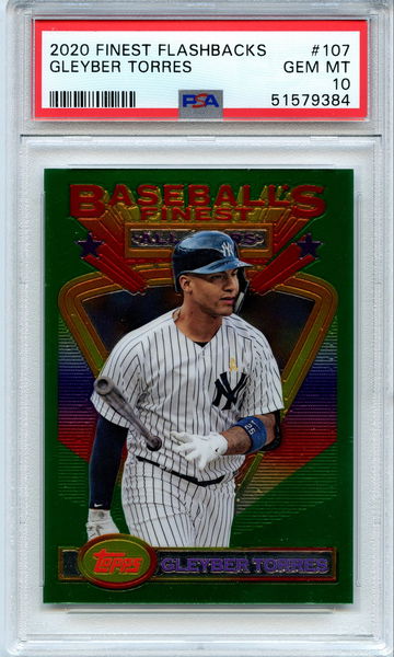 Gleyber Torres 2020 Topps Finest Flashbacks PSA 10