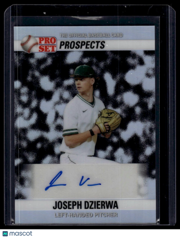2026 Pro Set Metal - 1990 Pro Set Autographs Prismatic Silver Joseph Dzierwa #90A-JD1 AU SN