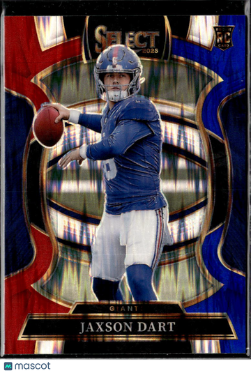 Jaxson Dart 2026 Panini Select Football Concourse RC Red White Blue Prizm New York Giants