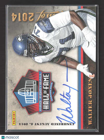 2014 Panini Hall of Fame Class of 2014 Walter Jones #WJ