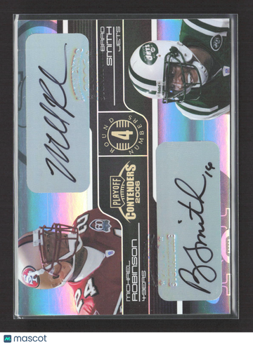 2006 Playoff Contenders Round Numbers Demetrius Williams Cory Rodgers Michael Robinson Brad Smith #RNQ-22 Holo /5