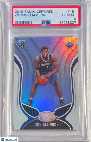 2019 Panini Certified Zion Williamson #151 PSA 10