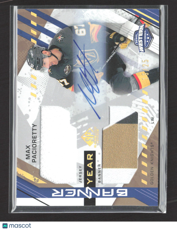 2022 Upper Deck SP Game Used Banner Year Max Pacioretty #BYA-MP /25 Banner Jersey