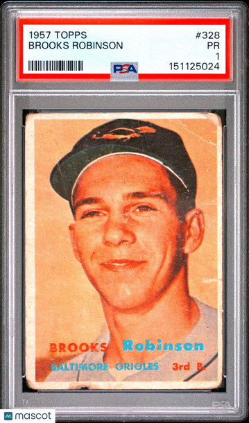 1957 Topps Brooks Robinson #328 Rookie PSA 1