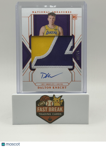 2025 Panini National Treasures Dalton Knecht #103 /75 Patch RC