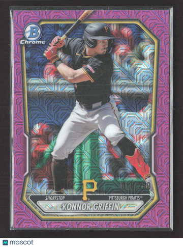 2025 Bowman Chrome Konnor Griffin #BCP-92 Pink Mojo Refractor
