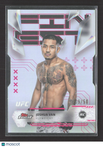 2024 Topps Finest UFC Joshua Van #164 Uncommon /50 RC