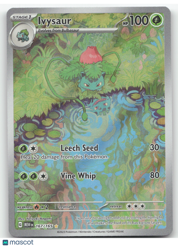 2023 Scarlet & Violet 151 Ivysaur Secret Rare #167/165