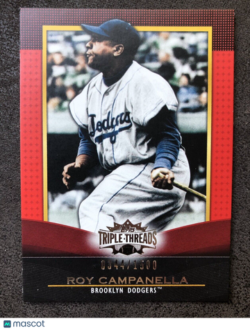Roy Campanella 2011 Topps Triple Threads #18 Brooklyn Dodgers #344/1500 ⚾