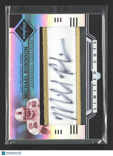 2006 Donruss Playoff Leaf Limited Limited Cuts Michael Robinson #LC-23 /30 Authentic Signature