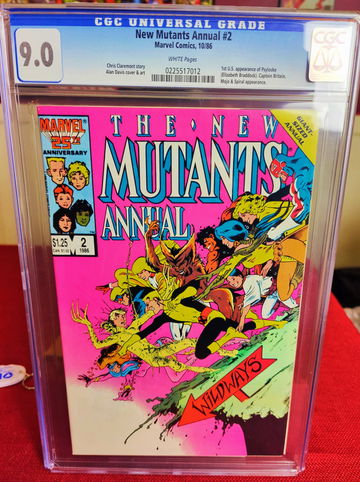 New Mutants Annual #2 - CGC 9.0 - 1st Appearance of Psylocke (Elizabeth Braddock)