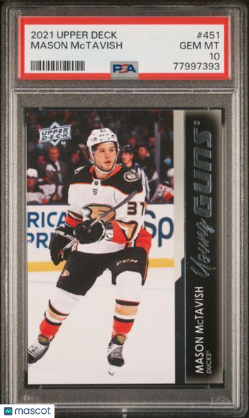 2021-2022 Upper Deck Mason Mctavish #451 PSA 10
