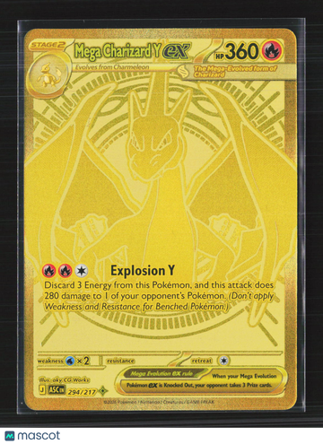 2026 Mega Evolution – Ascended Heroes Mega Charizard Y EX Gold Secret Rare HR #294/217
