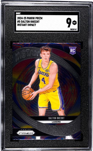 2024-25 Panini Prizm #5 Dalton Knecht Instant Impact SGC 9