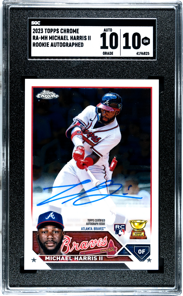2023 Topps Chrome Michael Harris II #RA-MH RK. Auto. SGC 10