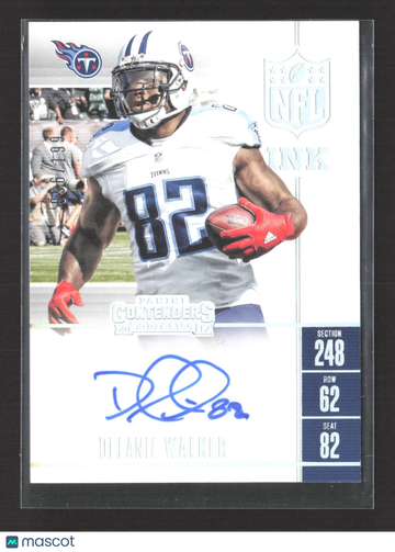 2017 Panini Contenders Football NFL Ink Delanie Walker #NI-DW /960