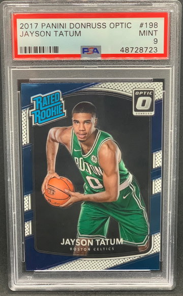 Jayson Tatum 2017 Panini Donruss Optic PSA 9