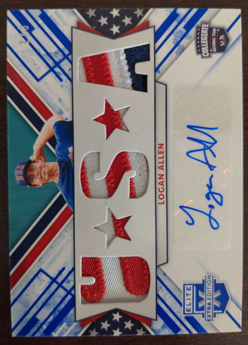 2019 Panini Elite Extra Edition #USMS-LA Auto Logan Allen