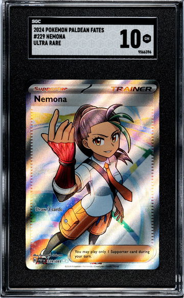 2024 Pokemon #229 Nemona Paldean Fates SGC 10